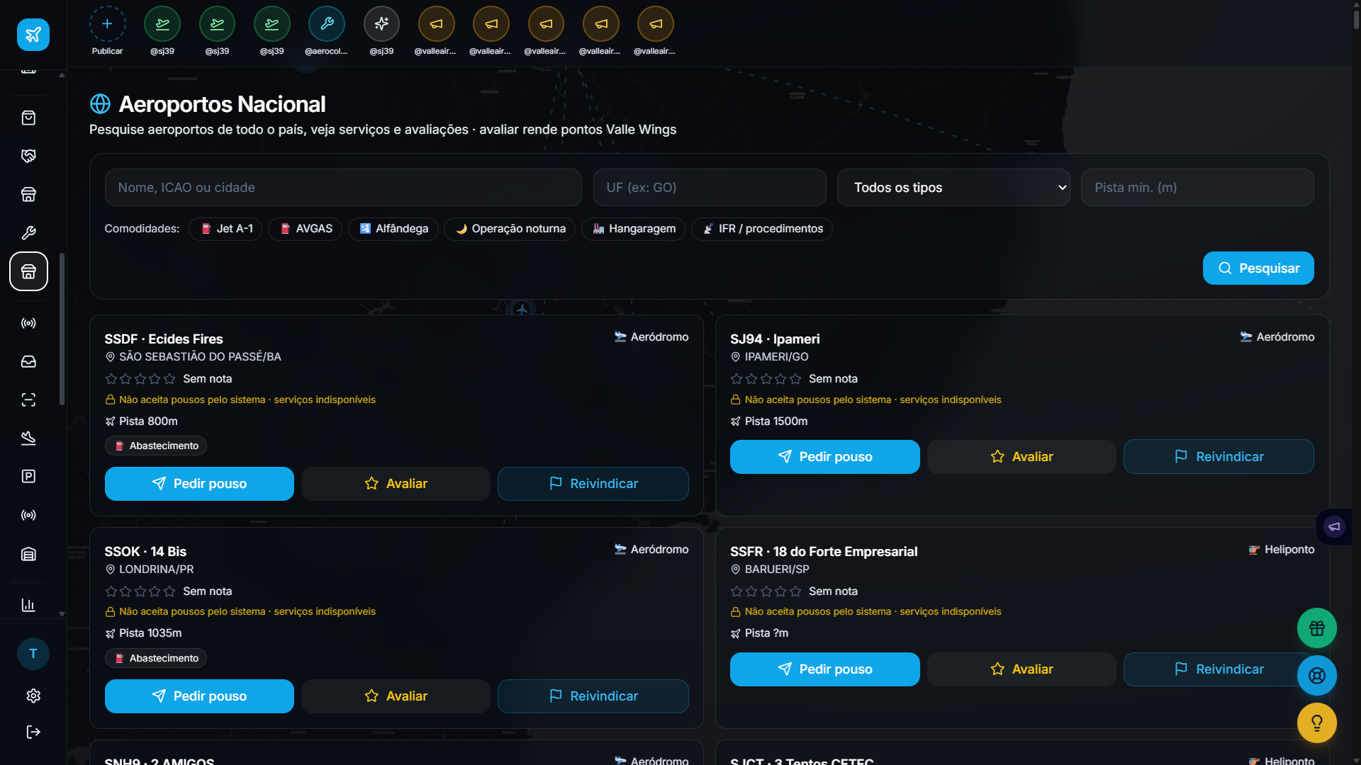 Rede de aeroportos