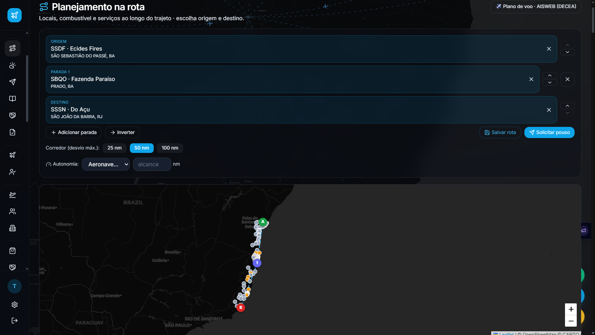 Planejamento de rota